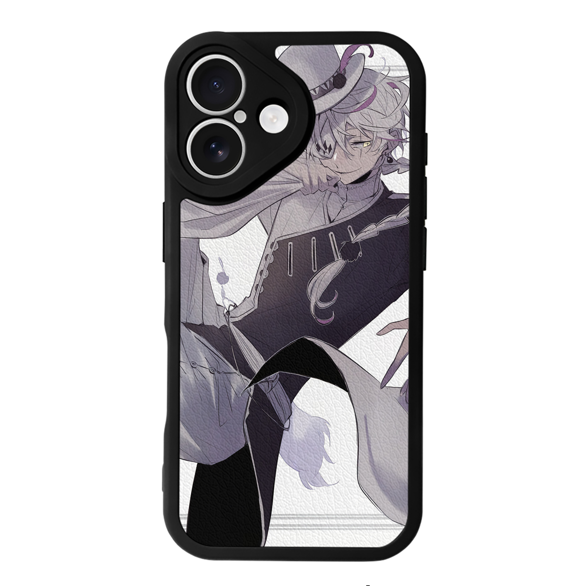 （画像用） 文豪ストレイドッグス Bungo Stray Dogs 【iPhone 16シリーズ対応】シリコンスマホケース（レザー調） 材質：シリコン